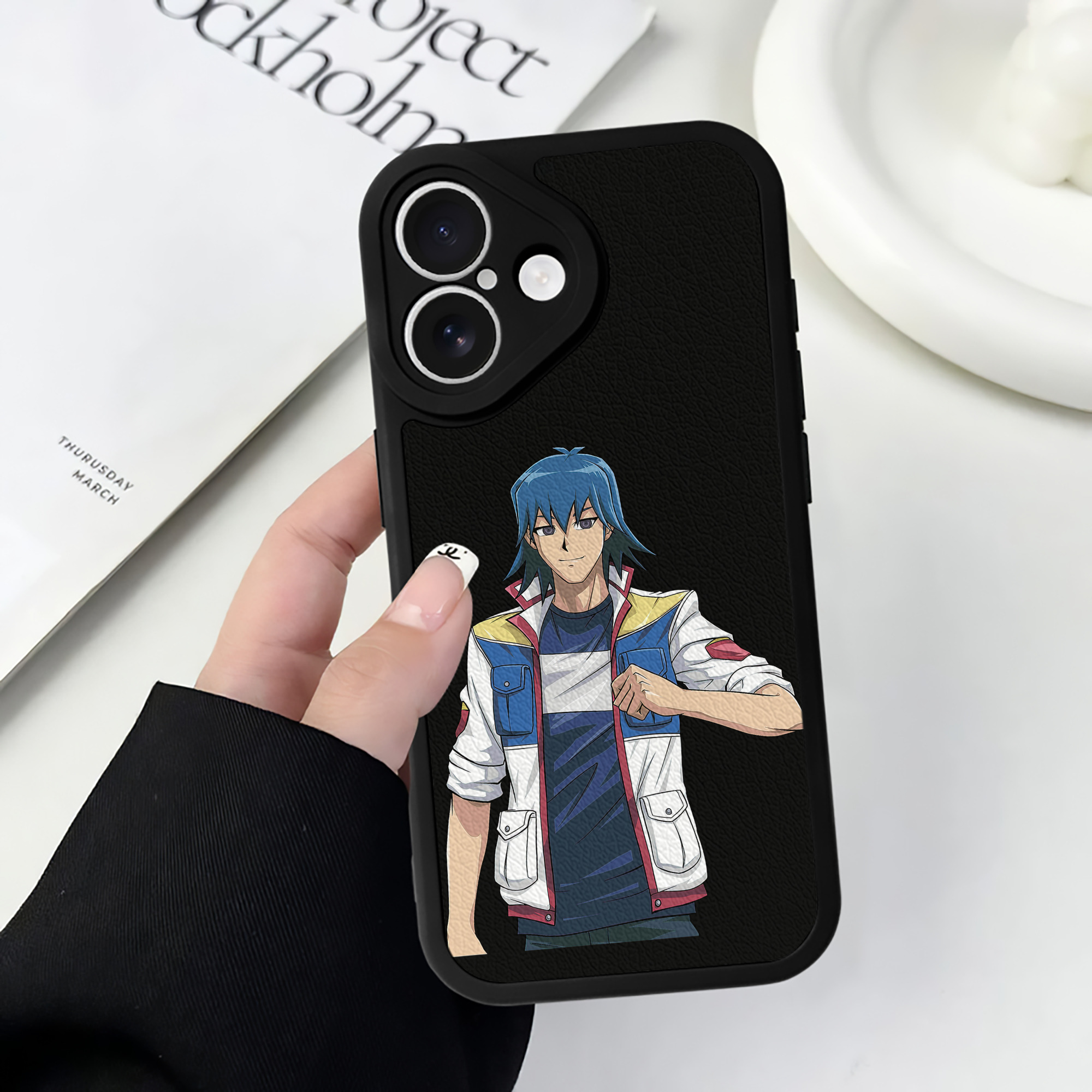 遊☆戯☆王 Yu-Gi-Oh! 【iPhone 16シリーズ対応】シリコンスマホケース（レザー調） 材質：シリコン